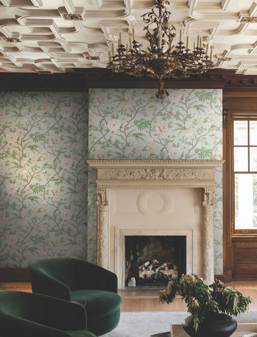 Tapeta botaniczna York Wallcoverings MX9654 Courtyard Botanical Astoria
