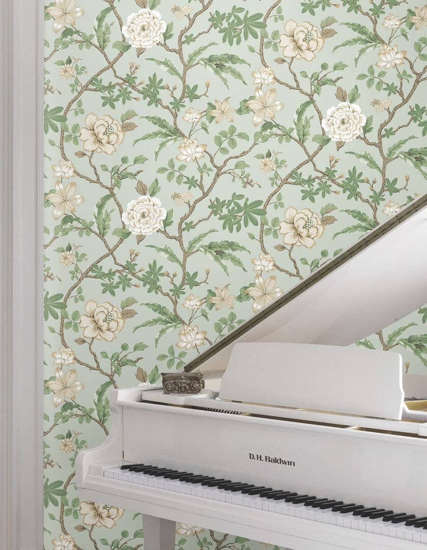 Tapeta botaniczna York Wallcoverings MX9654 Courtyard Botanical Astoria