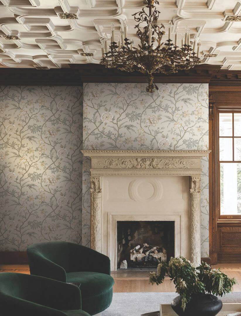 Tapeta botaniczna York Wallcoverings MX9655 Courtyard Botanical Astoria