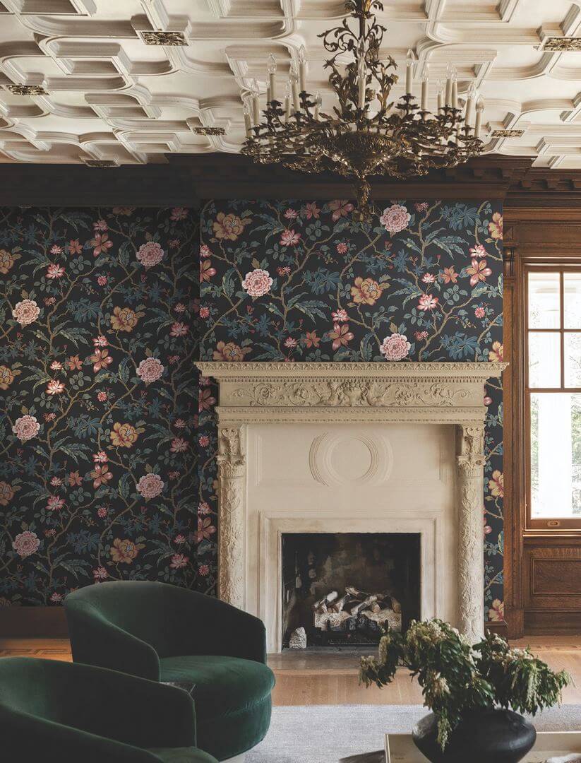 Tapeta botaniczna York Wallcoverings MX9656 Courtyard Botanical Astoria