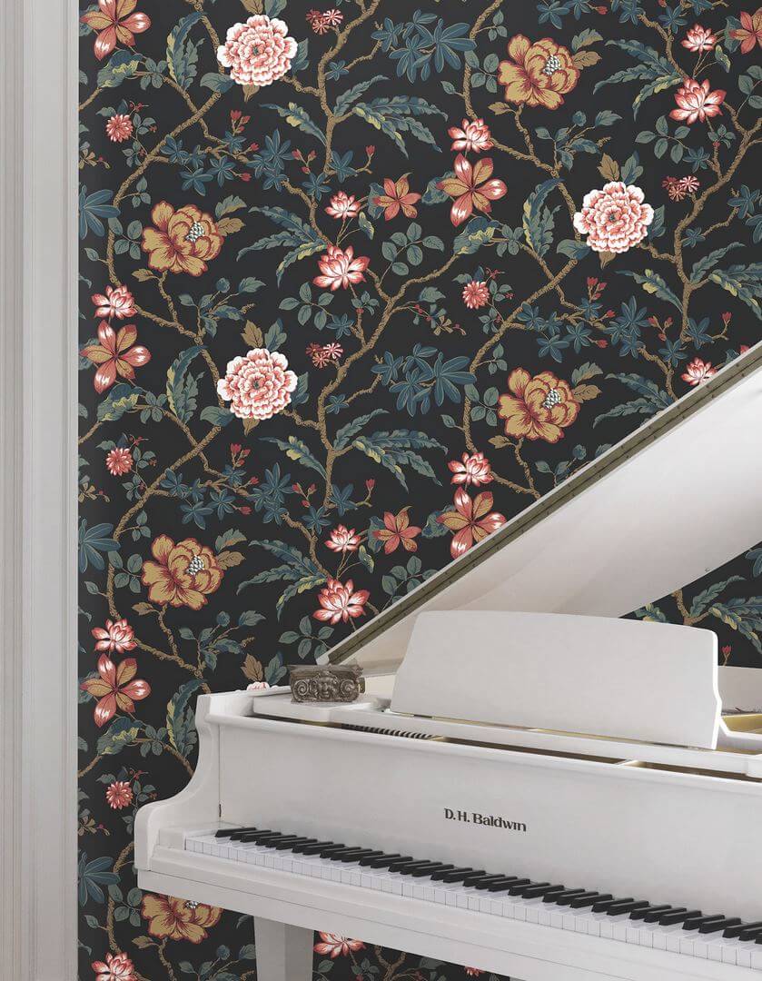 Tapeta botaniczna York Wallcoverings MX9656 Courtyard Botanical Astoria