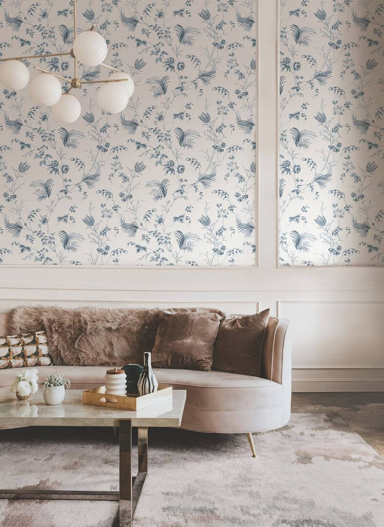 Tapeta roślinne pnącza York Wallcoverings MX9683 Floral Lace Astoria