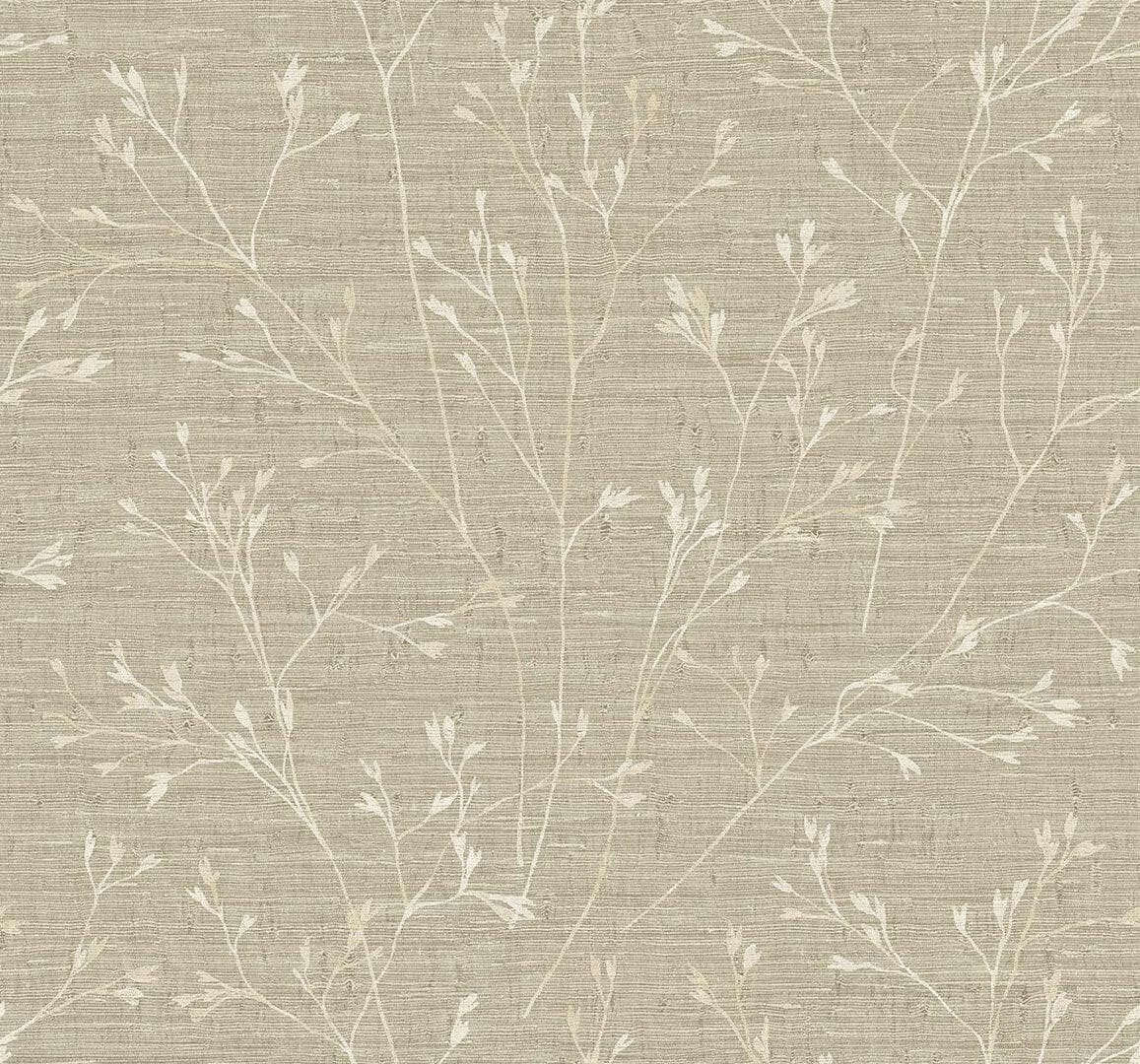 Tapeta z delikatnym roślinnym wzorem Wallquest TH90305 Fibres & Threads