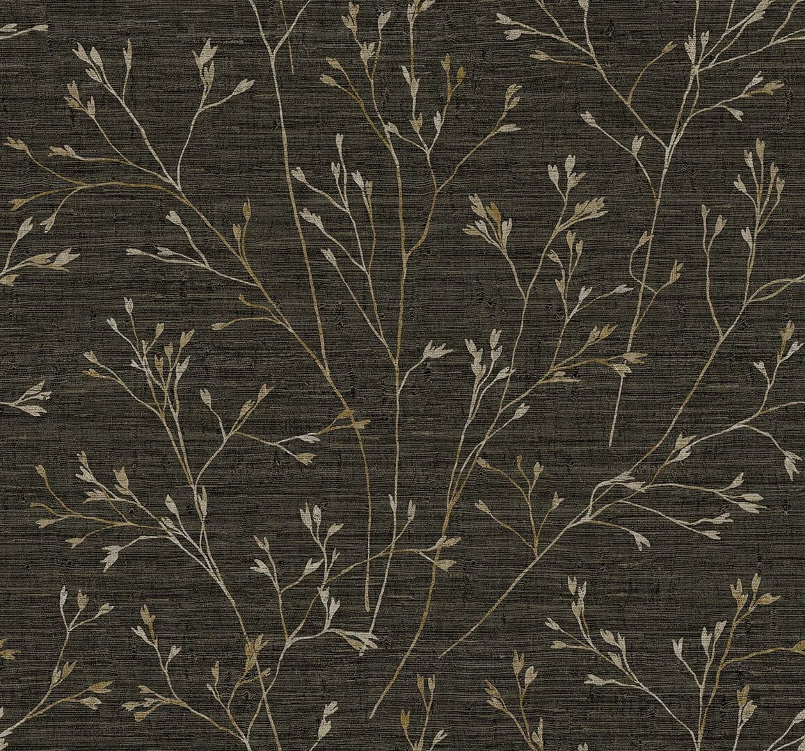 Tapeta z delikatnym roślinnym wzorem Wallquest TH90306 Fibres & Threads