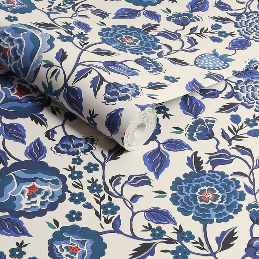 Tapeta kwiaty i owoce Cath Kidston 125498