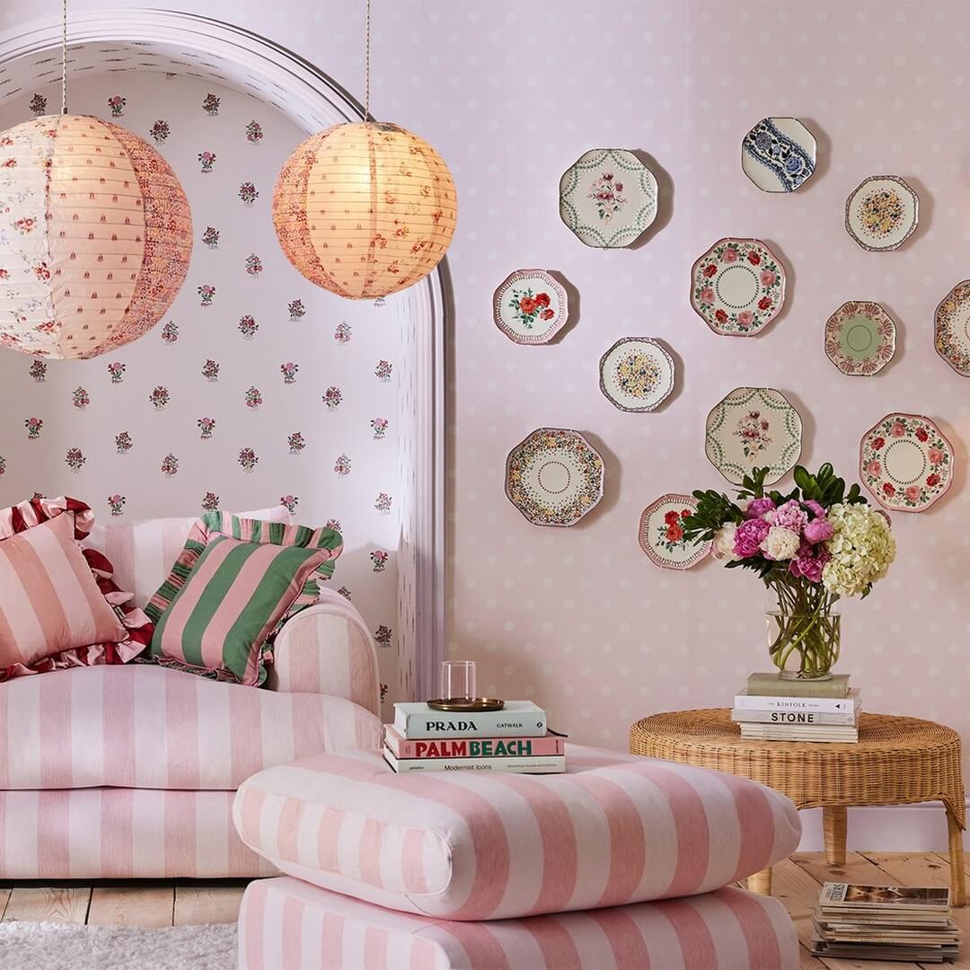 Tapeta grochy Cath Kidston 125520