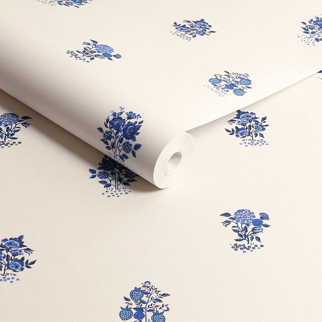 Tapeta drobne rośliny w styl porcelany Cath Kidston 125529