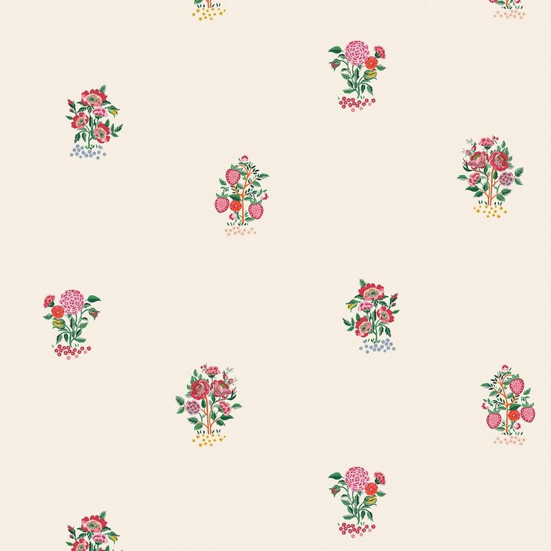 Tapeta drobne rośliny w styl porcelany Cath Kidston 125530