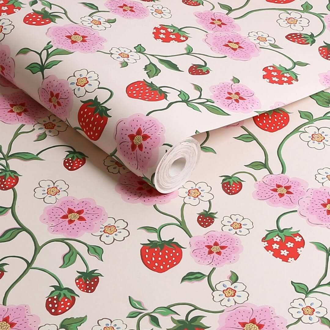 Tapeta kwiaty i owoce Cath Kidston 125531