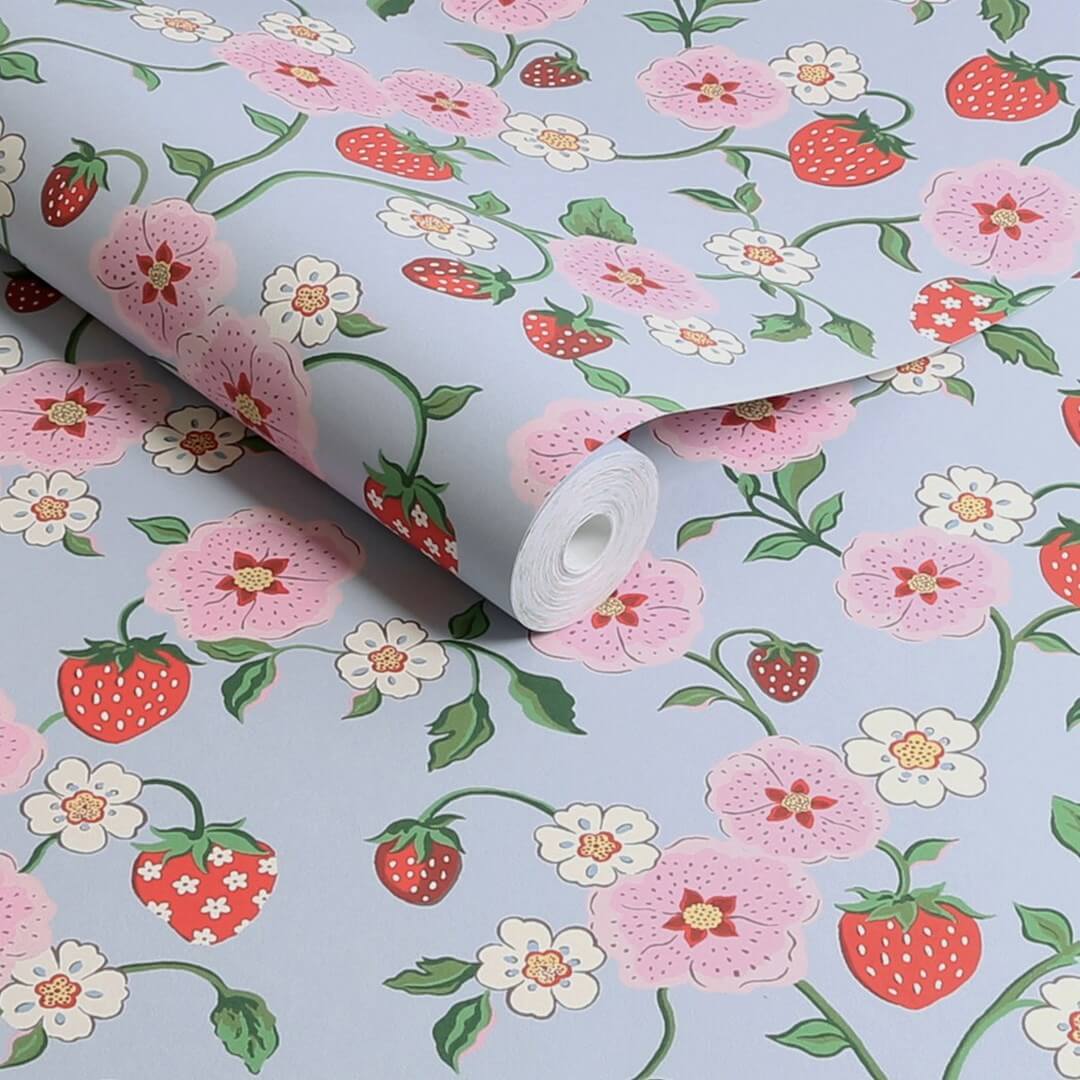 Tapeta kwiaty i owoce Cath Kidston 125532