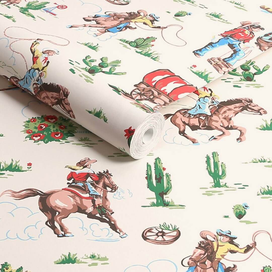 Tapeta inspirowana klimatem Dzikiego Zachodu Cath Kidston 125533