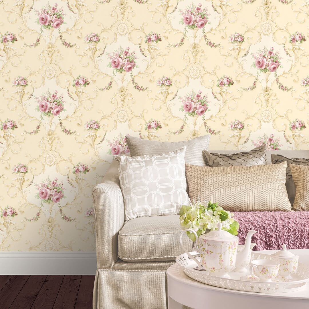 Tapeta z ornamentowym wzorem Galerie CI38230 Classic Silks 4