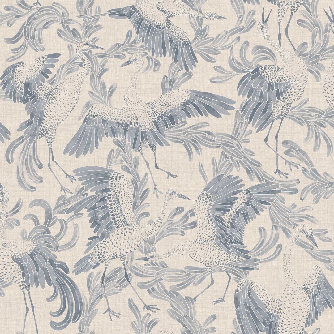 Tapeta Żurawie Boras 3129 Dancing Crane Eastern Simplicity