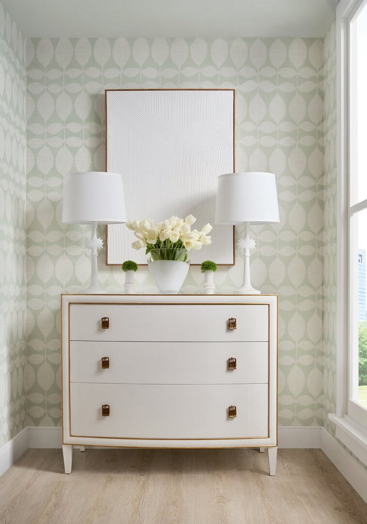 Tapeta liście Thibaut T41045 Lola Modern Resource Volume 4
