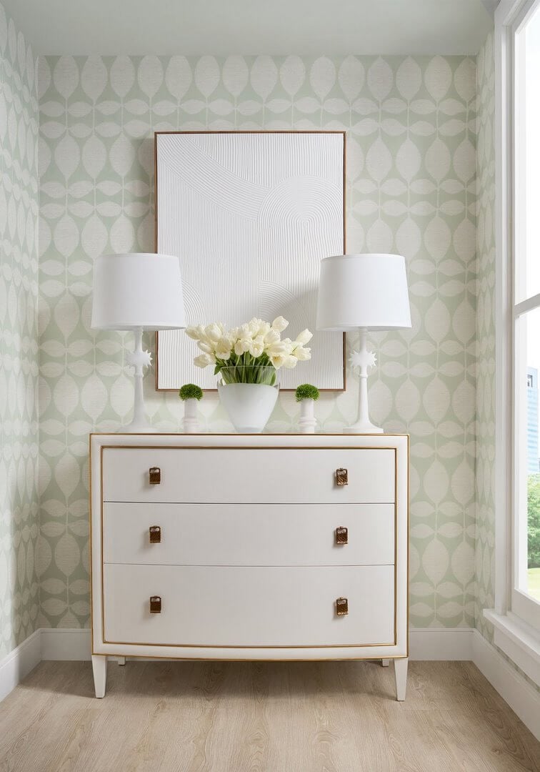 Tapeta liście Thibaut T41046 Lola Modern Resource Volume 4