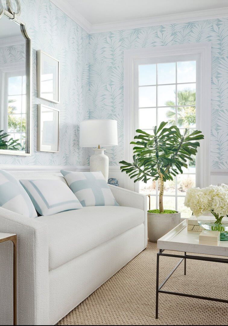 Tapeta tropikalne liście Thibaut T13931 Siesta Key Palm Grove