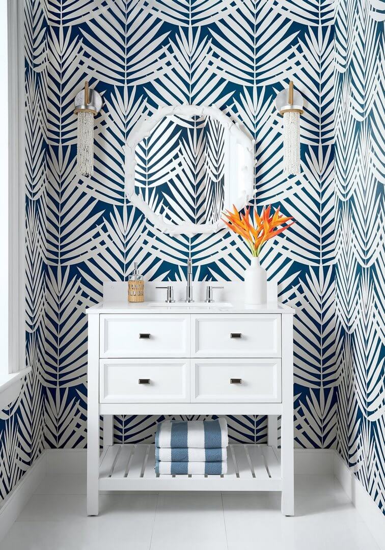 Tapeta palmowe liście Thibaut T13936 Croatia Palm Grove