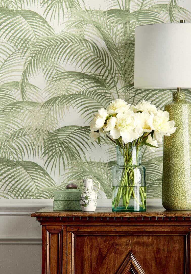 Tapeta liście palmy Thibaut T13940 Delray Palm Grove