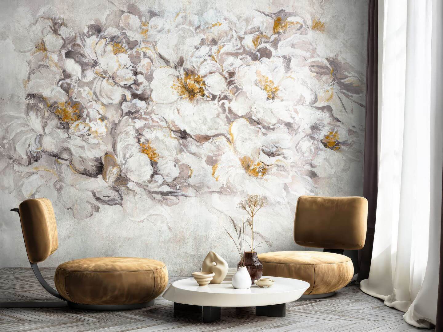 Fototapeta malarskie peonie Wallcraft Blossin 1095 31 2501