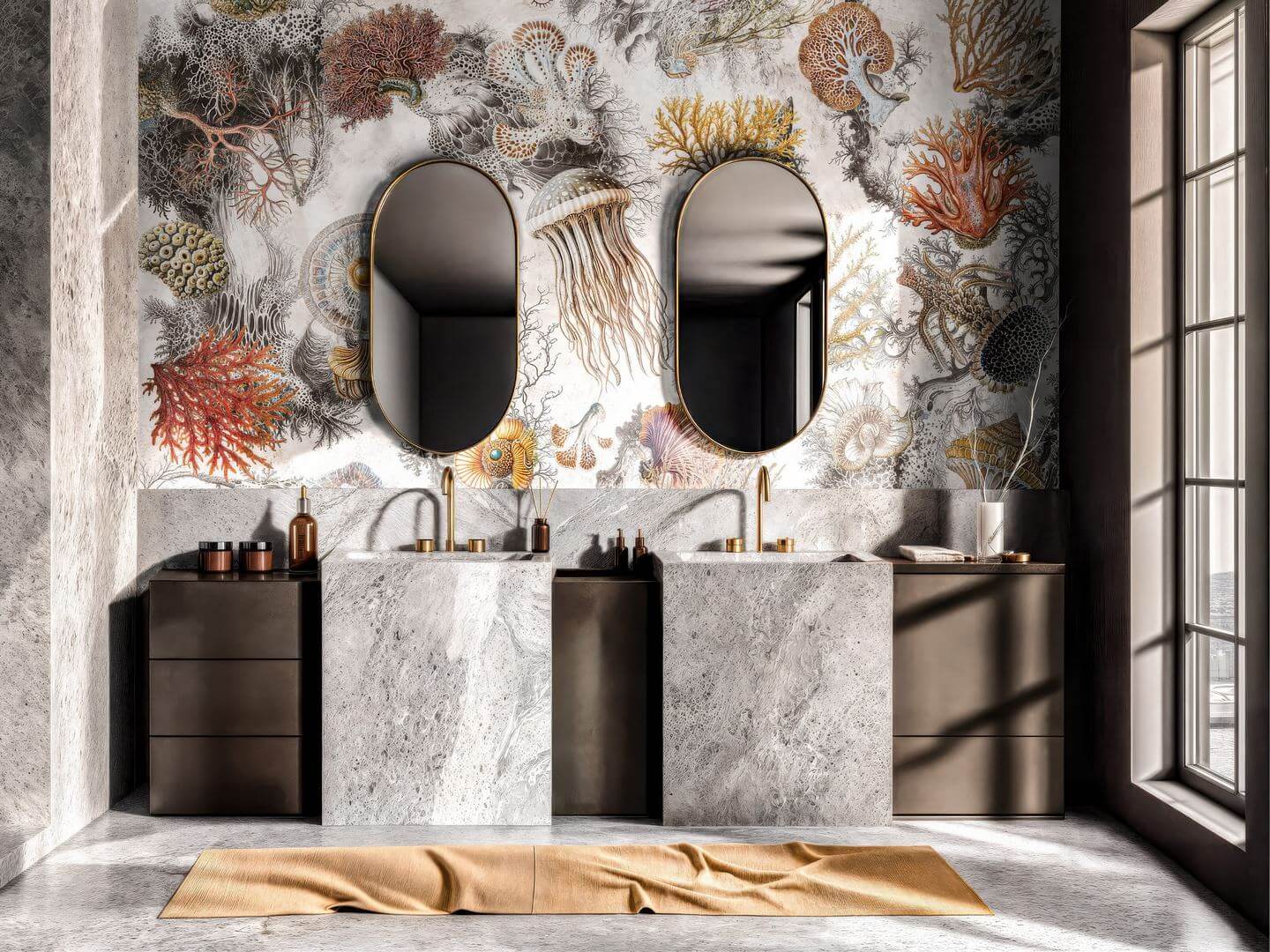 Fototapeta rafy koralowe i meduzy Wallcraft Oceana 1055 32 2501