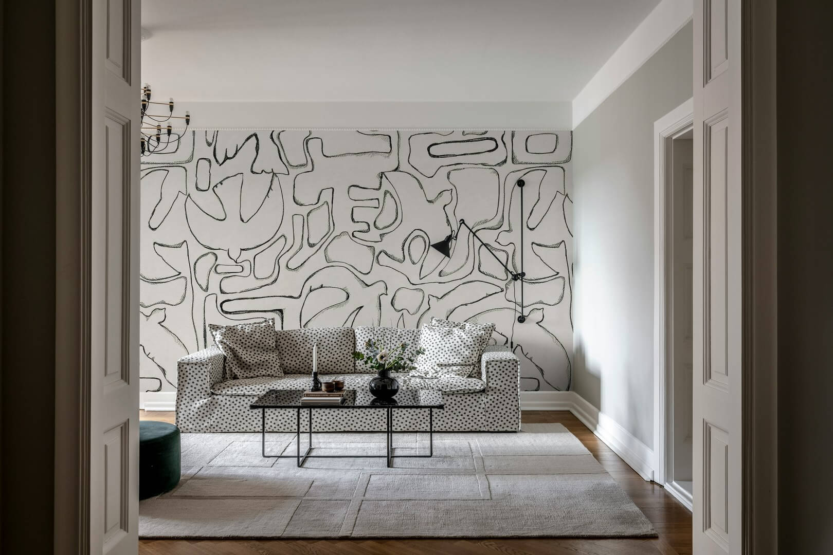 Fototapeta abstrakcyjne kształty Rebel Walls R21183 Peaceful Beige Hot Pops