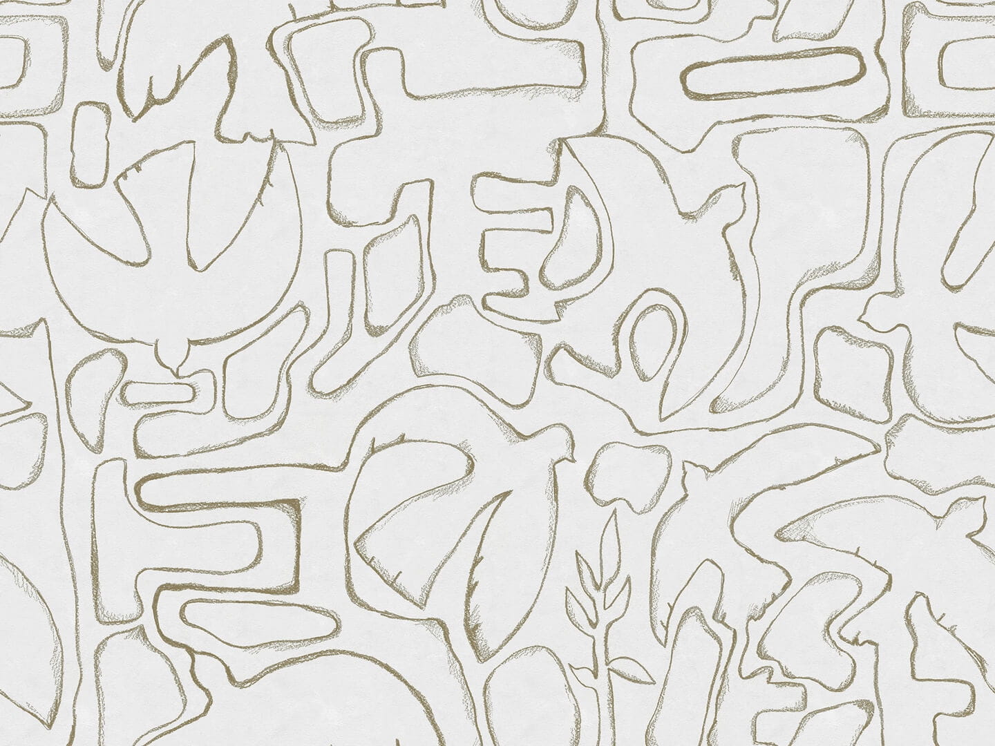 Fototapeta abstrakcyjne kształty Rebel Walls R21186 Peaceful Beige Hot Pops