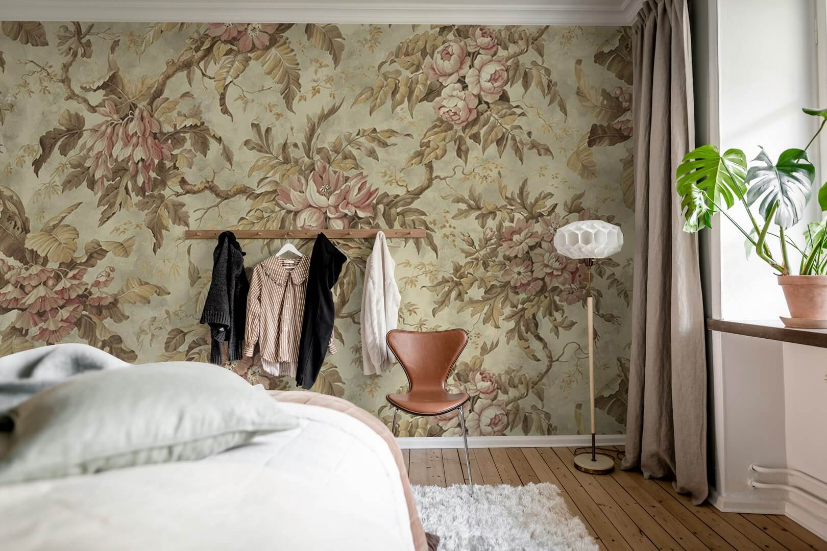 Fototapeta bukiety kwiatów Rebel Walls R21357 Rustic Bouquet Beige Hot Pops