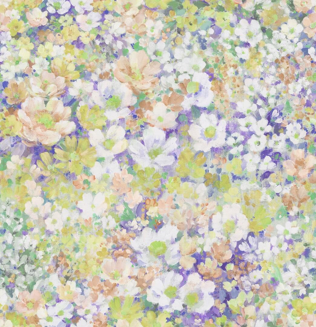 Fototapeta kwiaty retro Rebel Walls R21144 Flowerhaze Soft Hot Pops