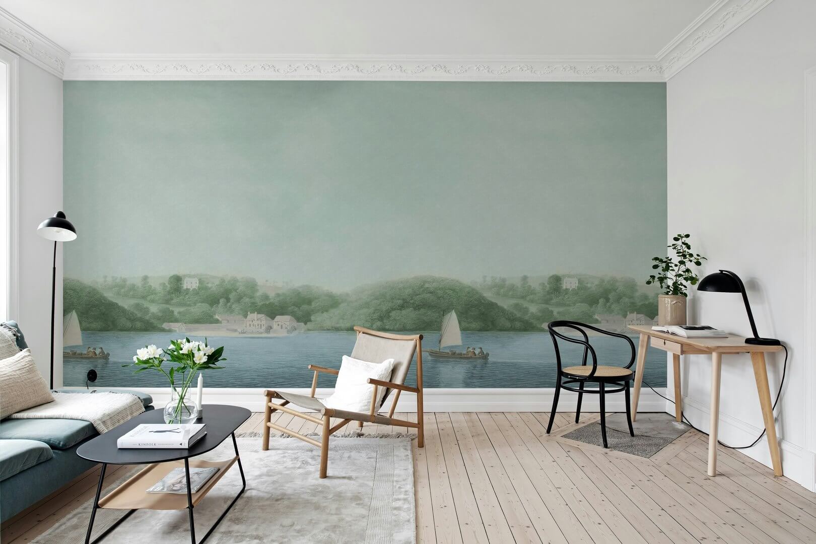 Fototapeta akwarelowy krajobraz Rebel Walls R21545 Weekend Sail Day Hot Pops