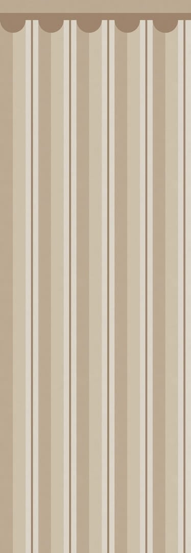Fototapeta retro paski Rebel Walls R21629 Border Stripe Beige Hot Pops