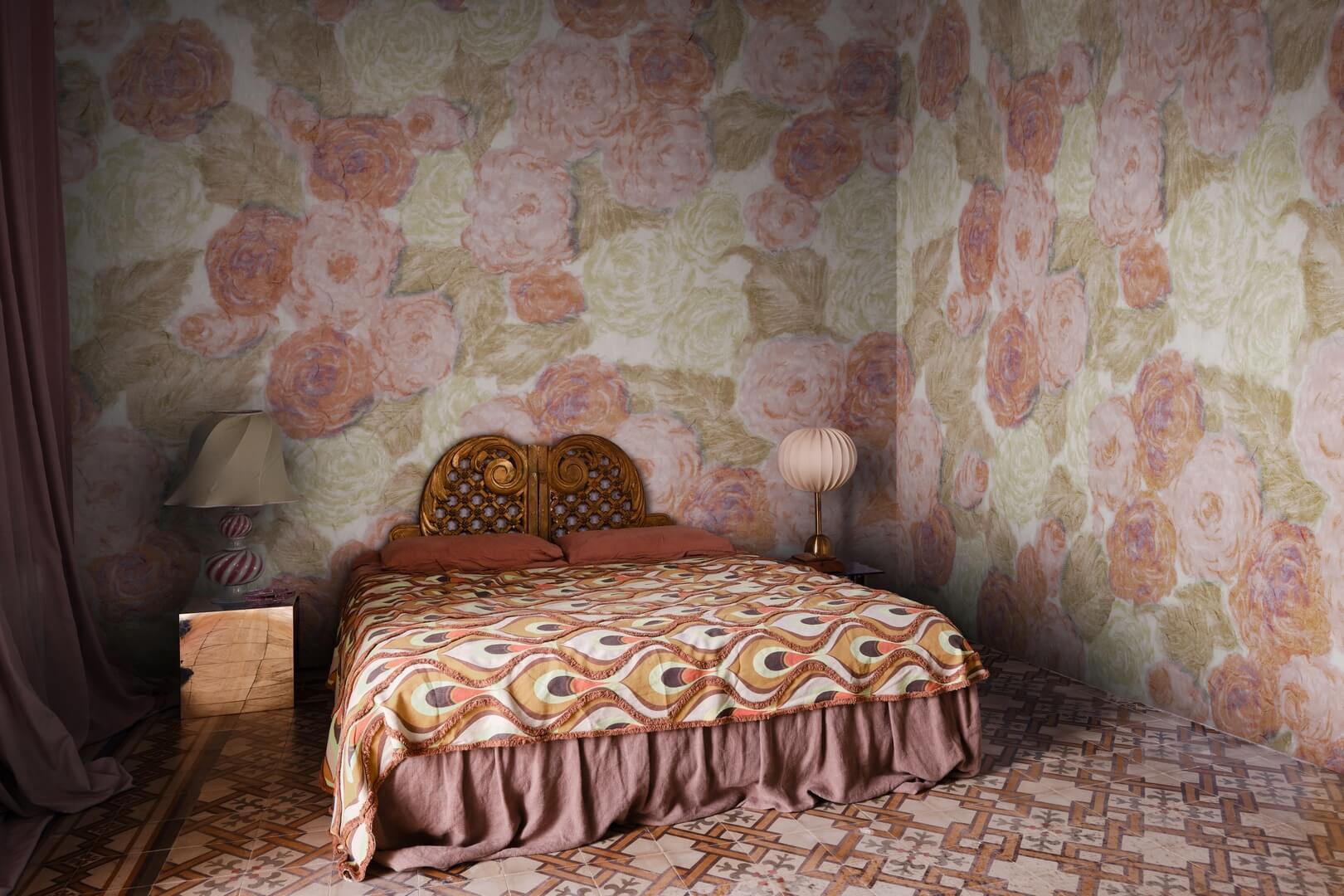 Fototapeta róże Rebel Walls R21288 Sol Rosa Pink Marie Olsson Nylander