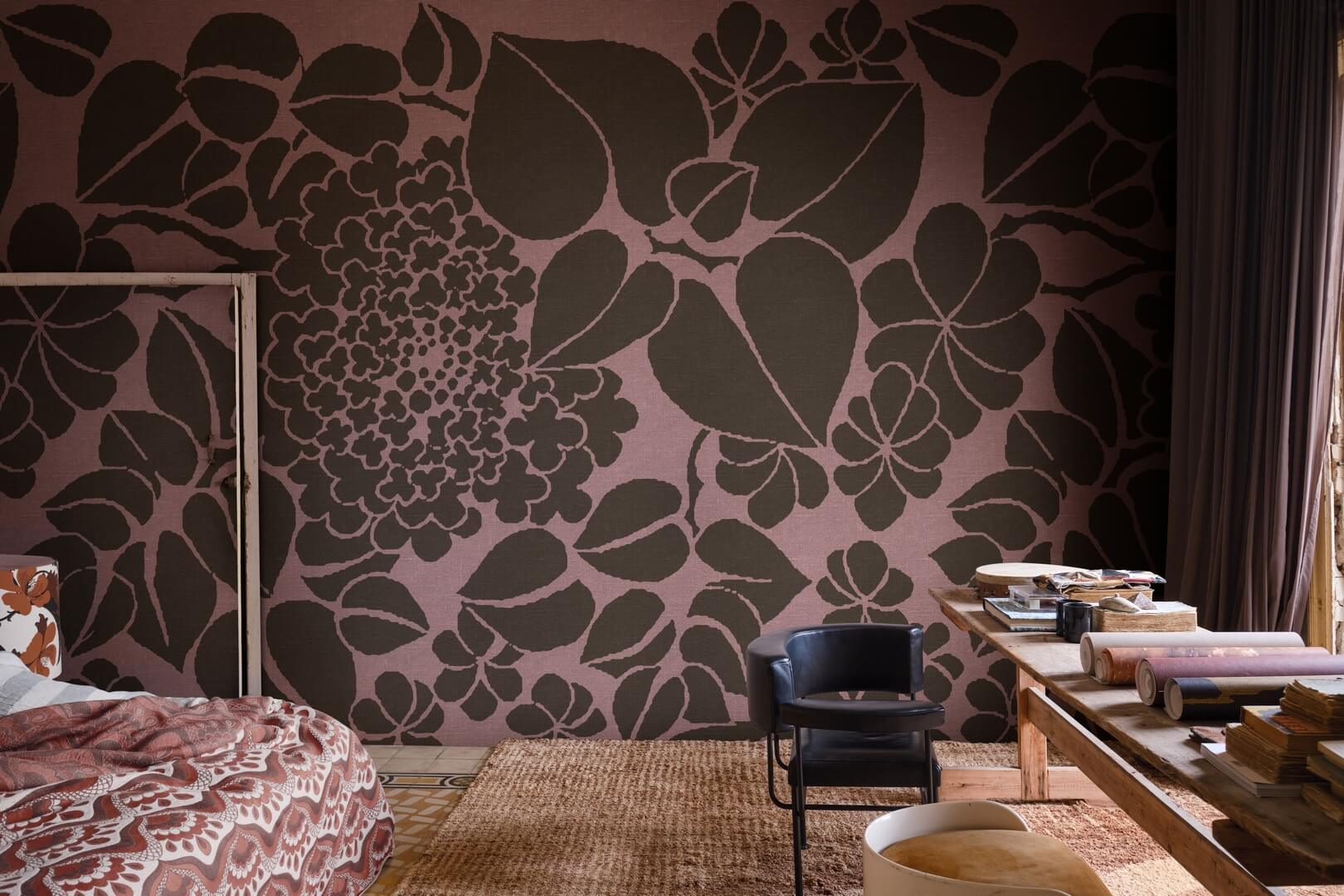 Fototapeta botaniczna Rebel Walls R21297 Susan Pink Marie Olsson Nylander