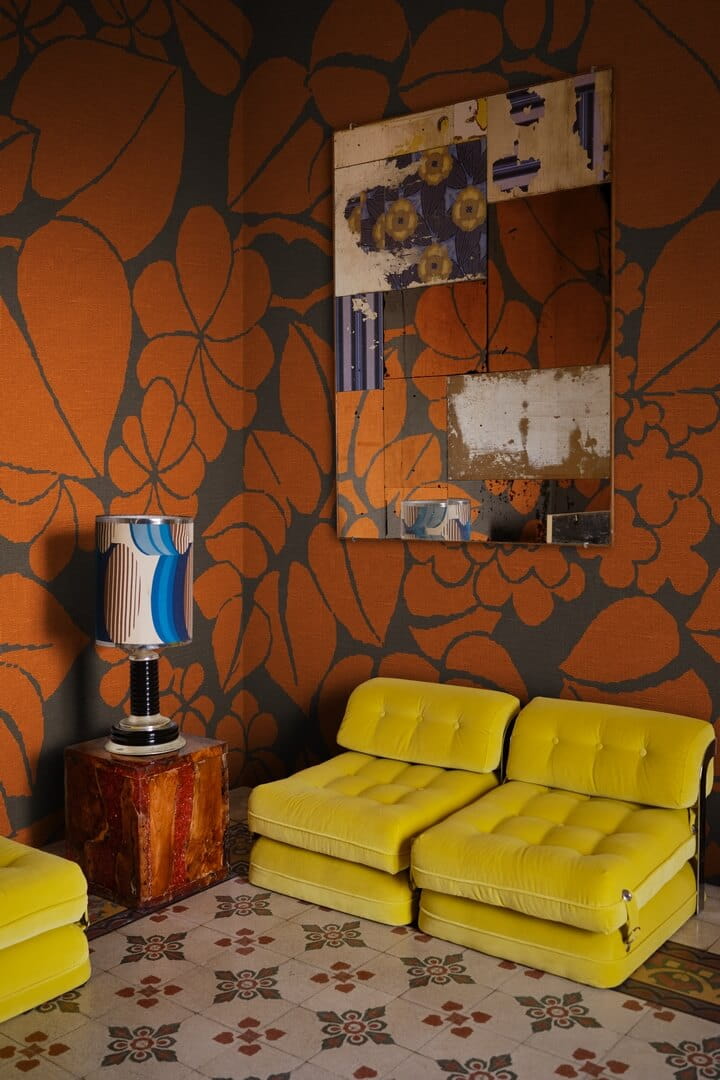Fototapeta botaniczna Rebel Walls R21298 Susan Orange Marie Olsson Nylander