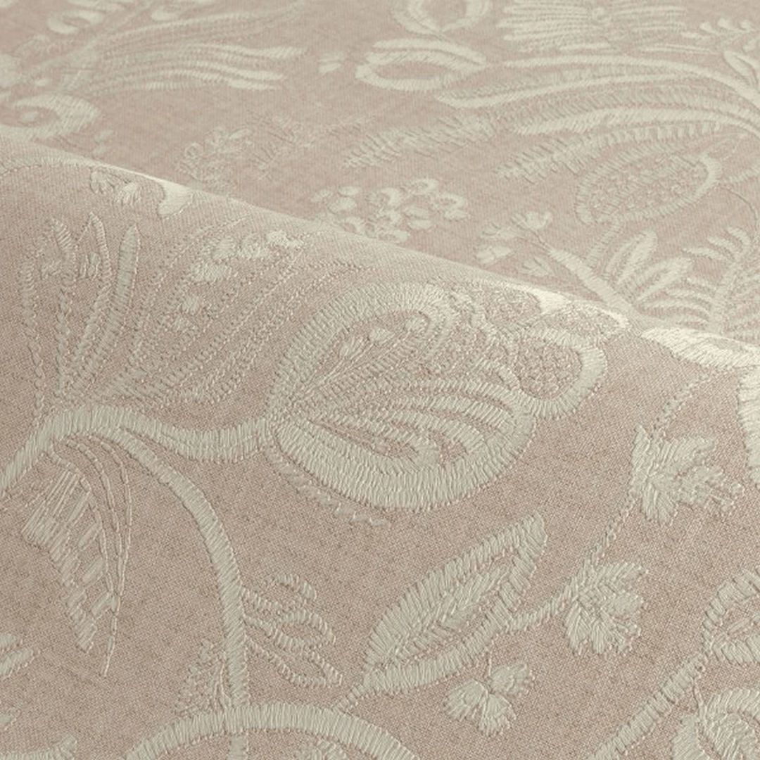 Tapeta haftowane kwiatowe pnącza Casamance 76960202 Pastel Broderies - 100 cm szer.