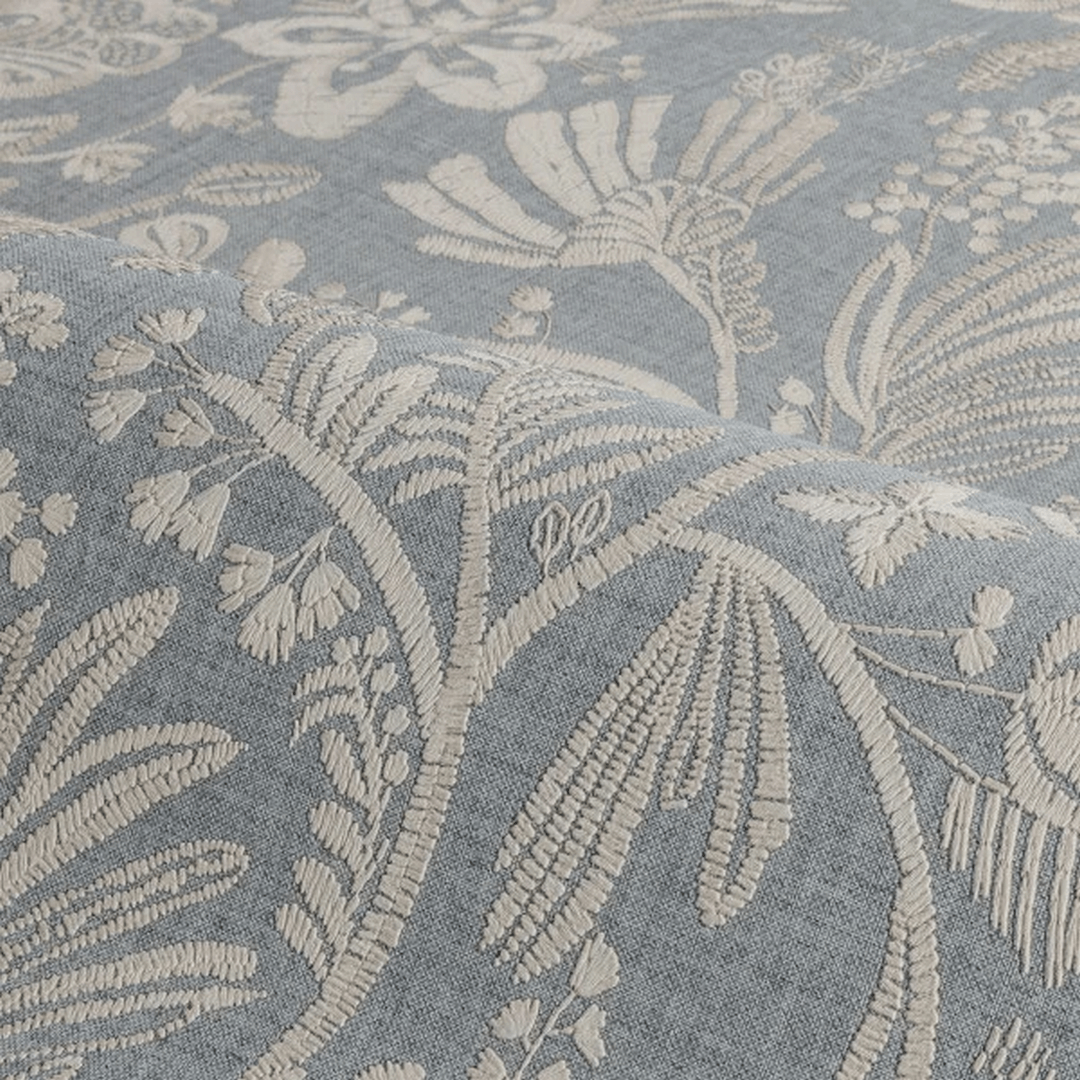 Tapeta haftowane kwiatowe pnącza Casamance 76960508 Pastel Broderies - 100 cm szer.