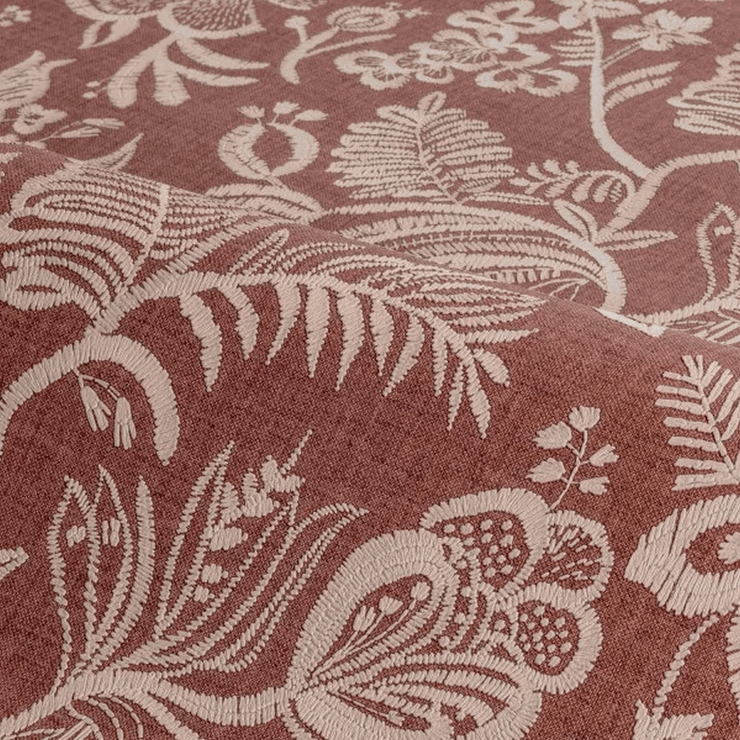 Tapeta haftowane kwiatowe pnącza Casamance 76960814 Pastel Broderies - 100 cm szer.