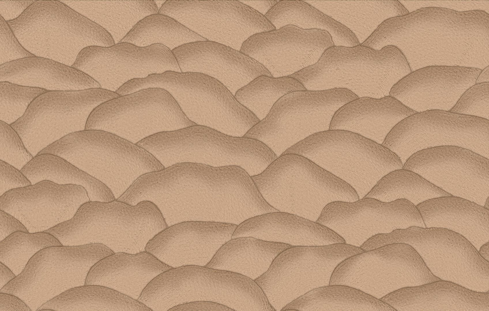 Tapeta falujące sznurki Casamance 76971426 Ondula Broderies - 100 cm szer.