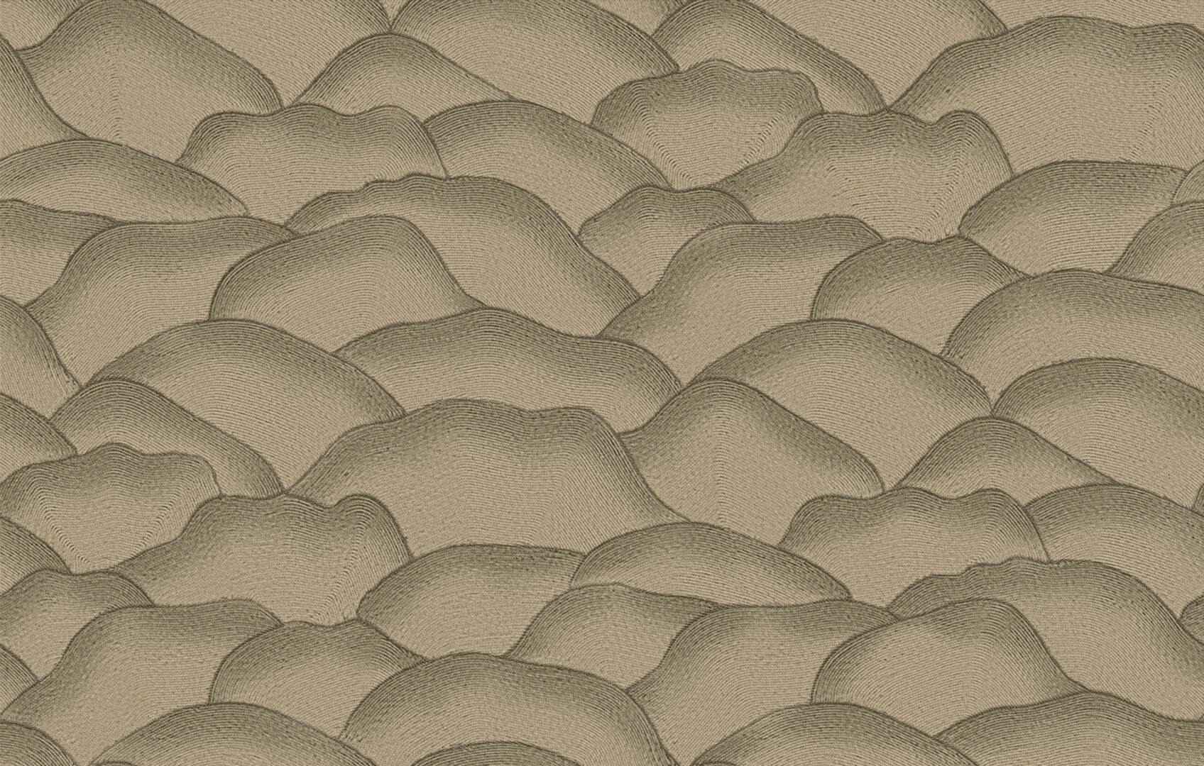 Tapeta falujące sznurki Casamance 76971630 Ondula Broderies - 100 cm szer.