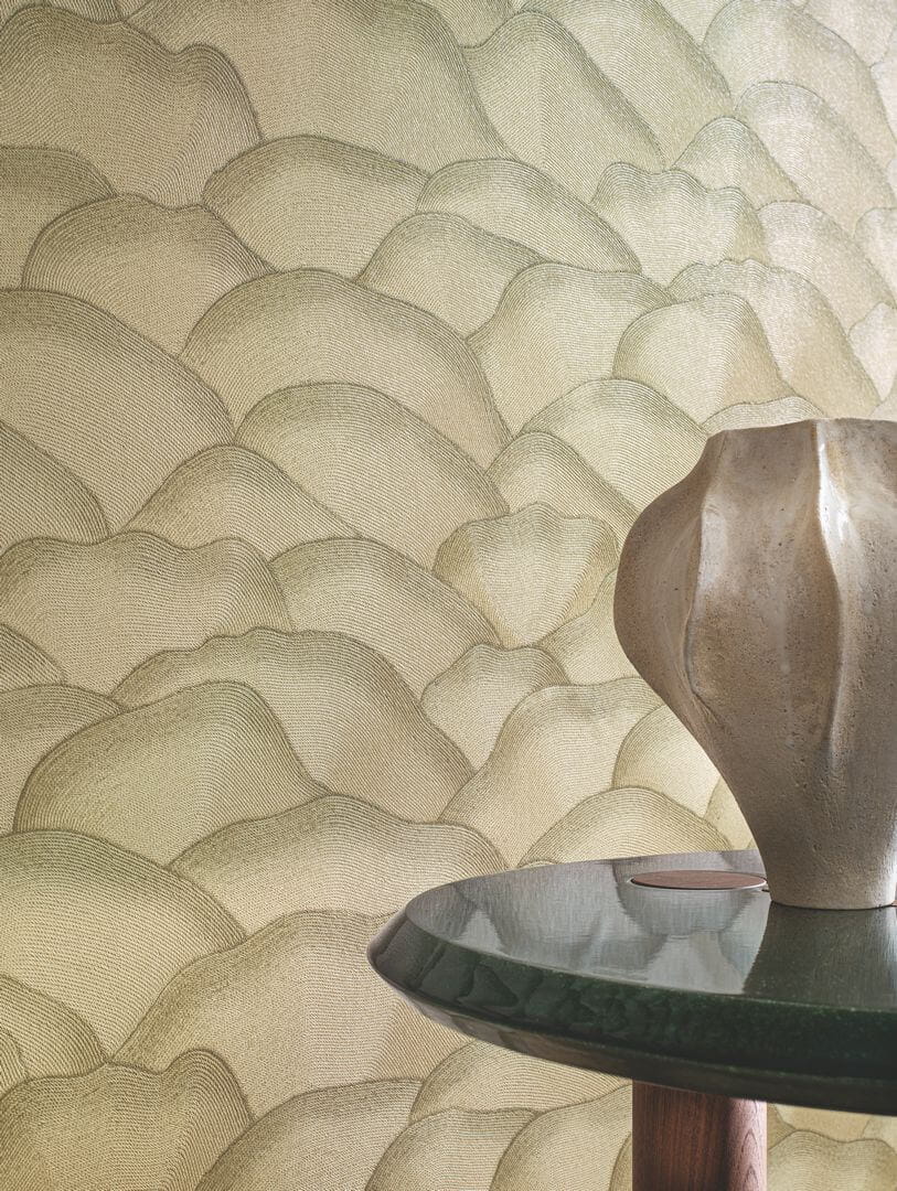 Tapeta falujące sznurki Casamance 76971630 Ondula Broderies - 100 cm szer.