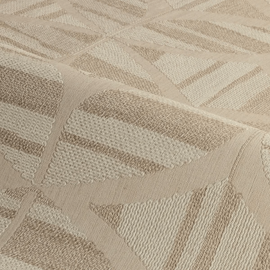 Tapeta haftowana geometria Casamance 76982140 Filandra Broderies - 100 cm szer.
