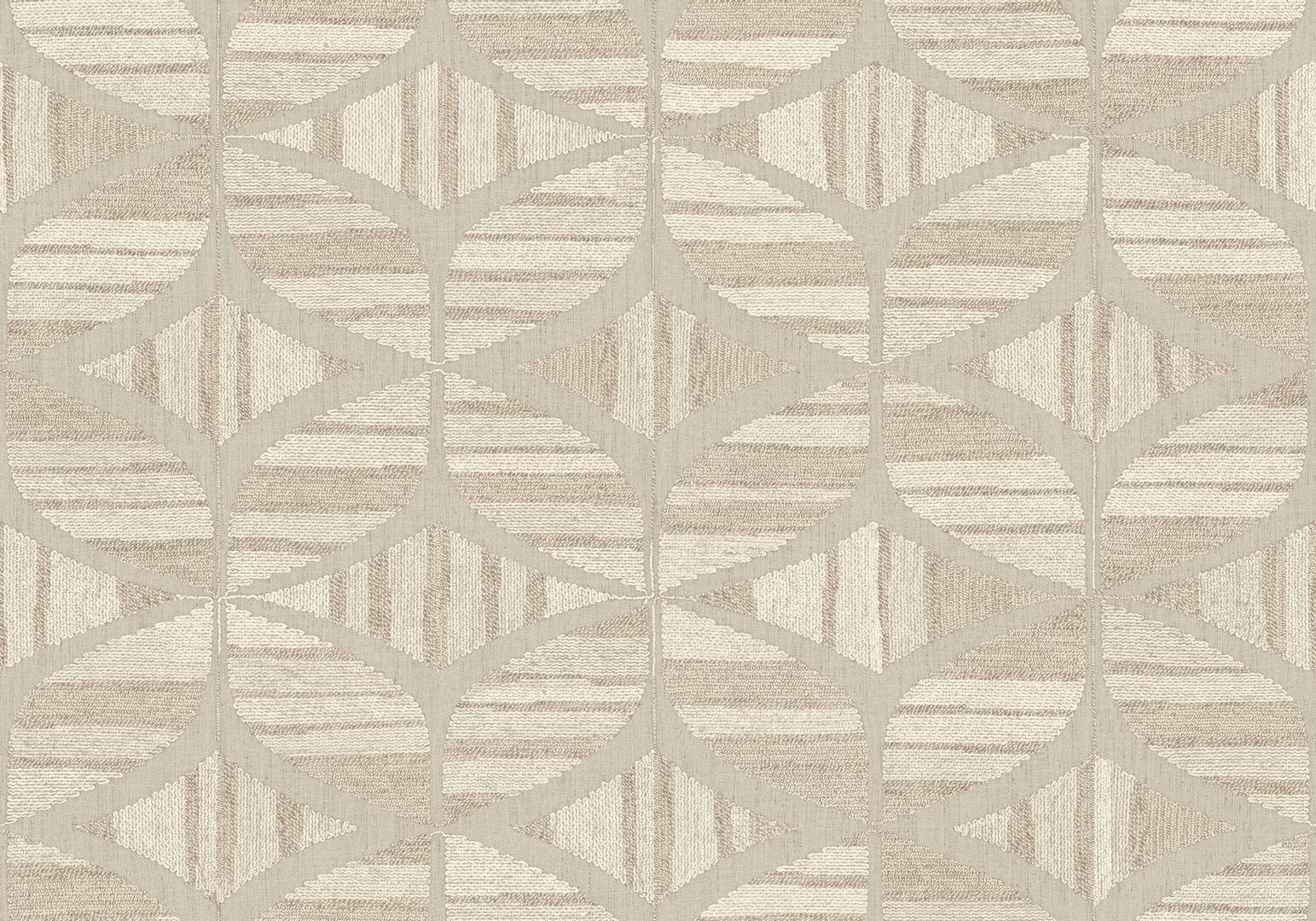 Tapeta haftowana geometria Casamance 76982242 Filandra Broderies - 100 cm szer.