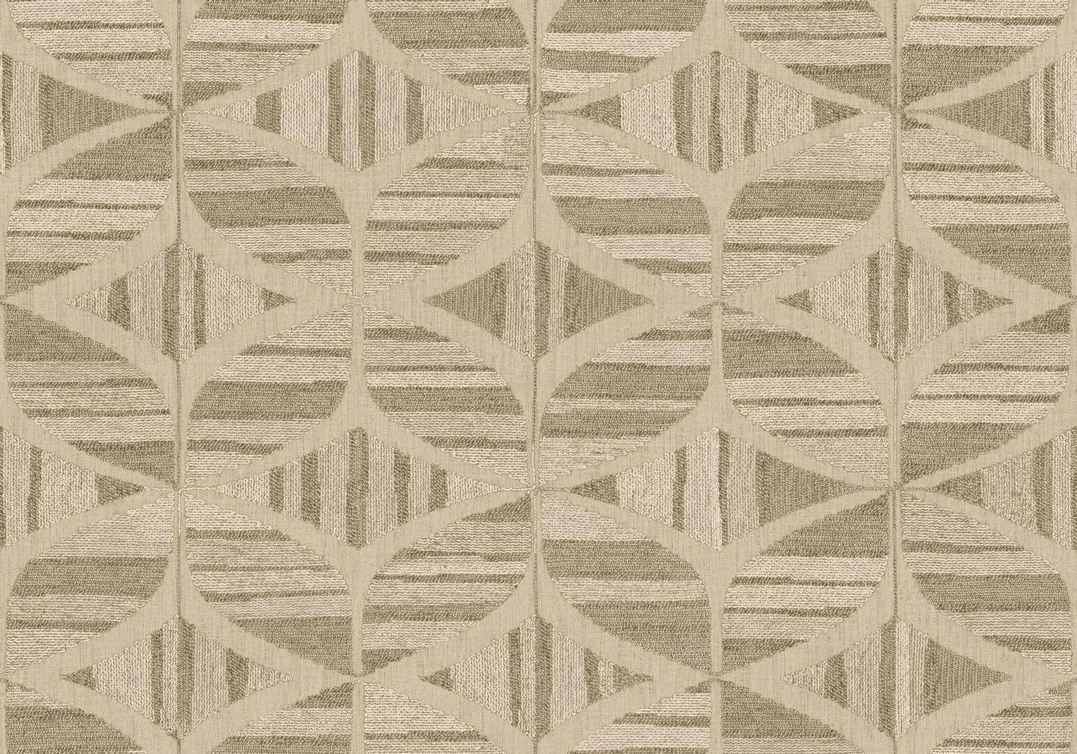 Tapeta haftowana geometria Casamance 76982344 Filandra Broderies - 100 cm szer.