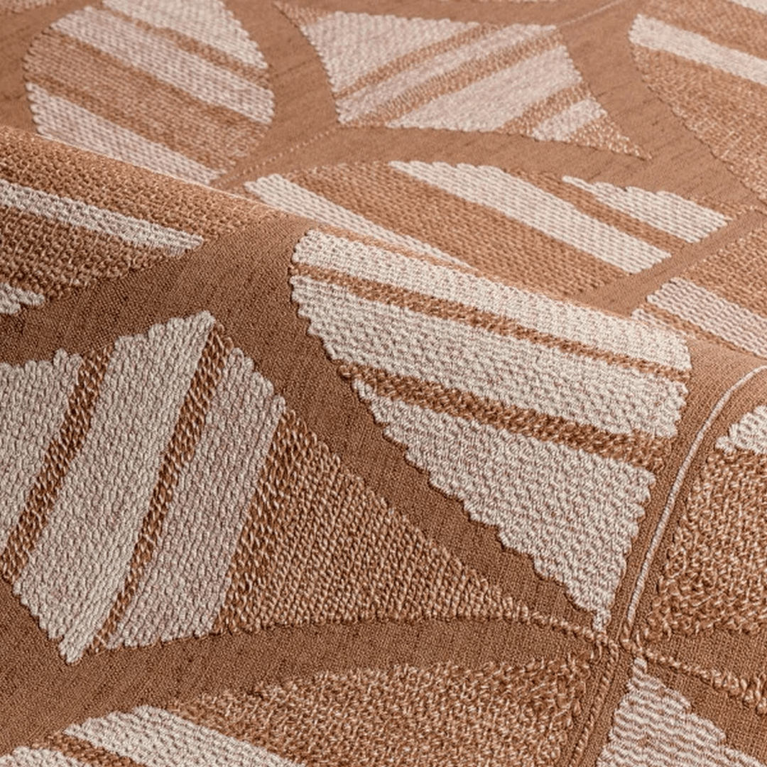 Tapeta haftowana geometria Casamance 76982650 Filandra Broderies - 100 cm szer.