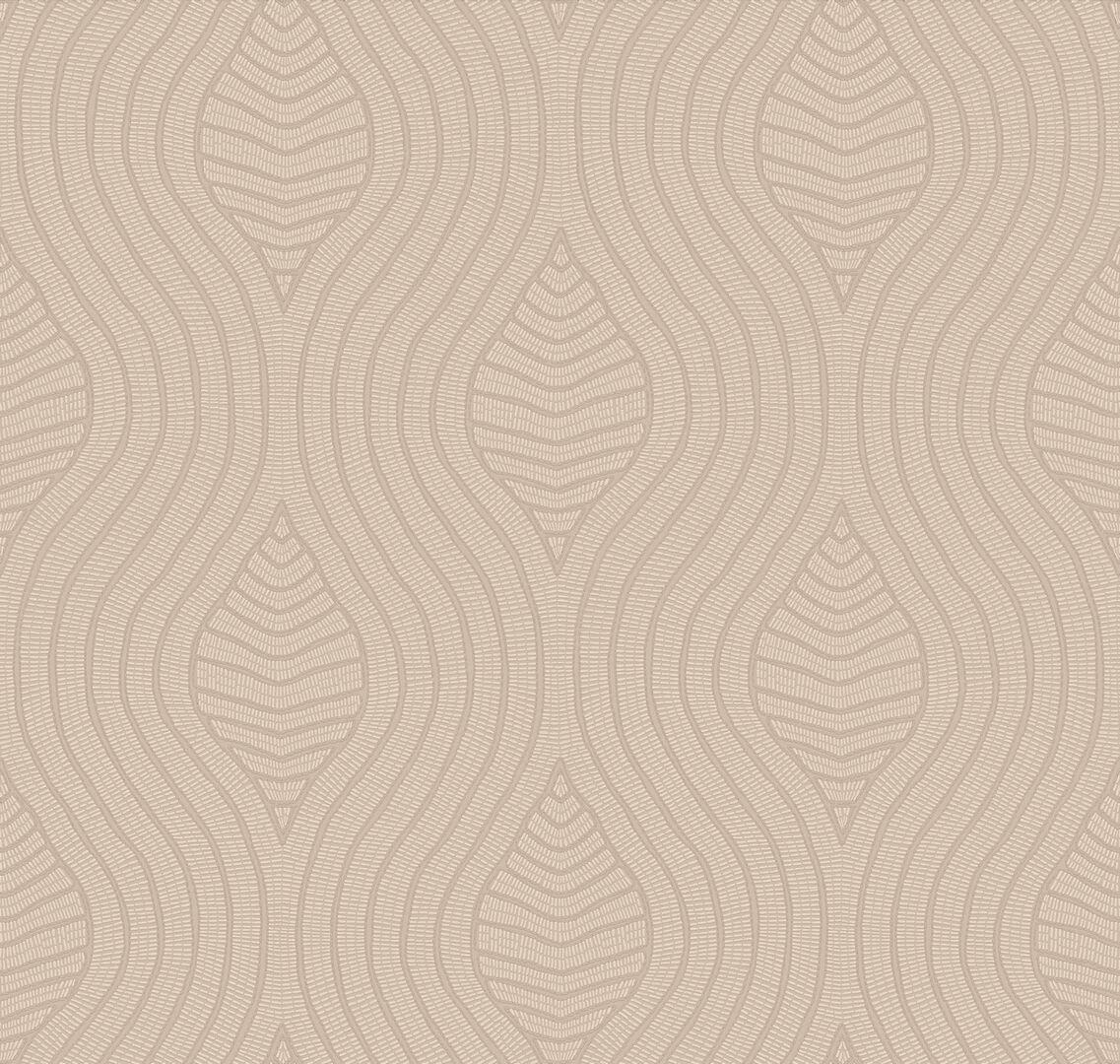 Tapeta falujący haft Casamance 76993058 Brodelia Broderies - 100 cm szer.