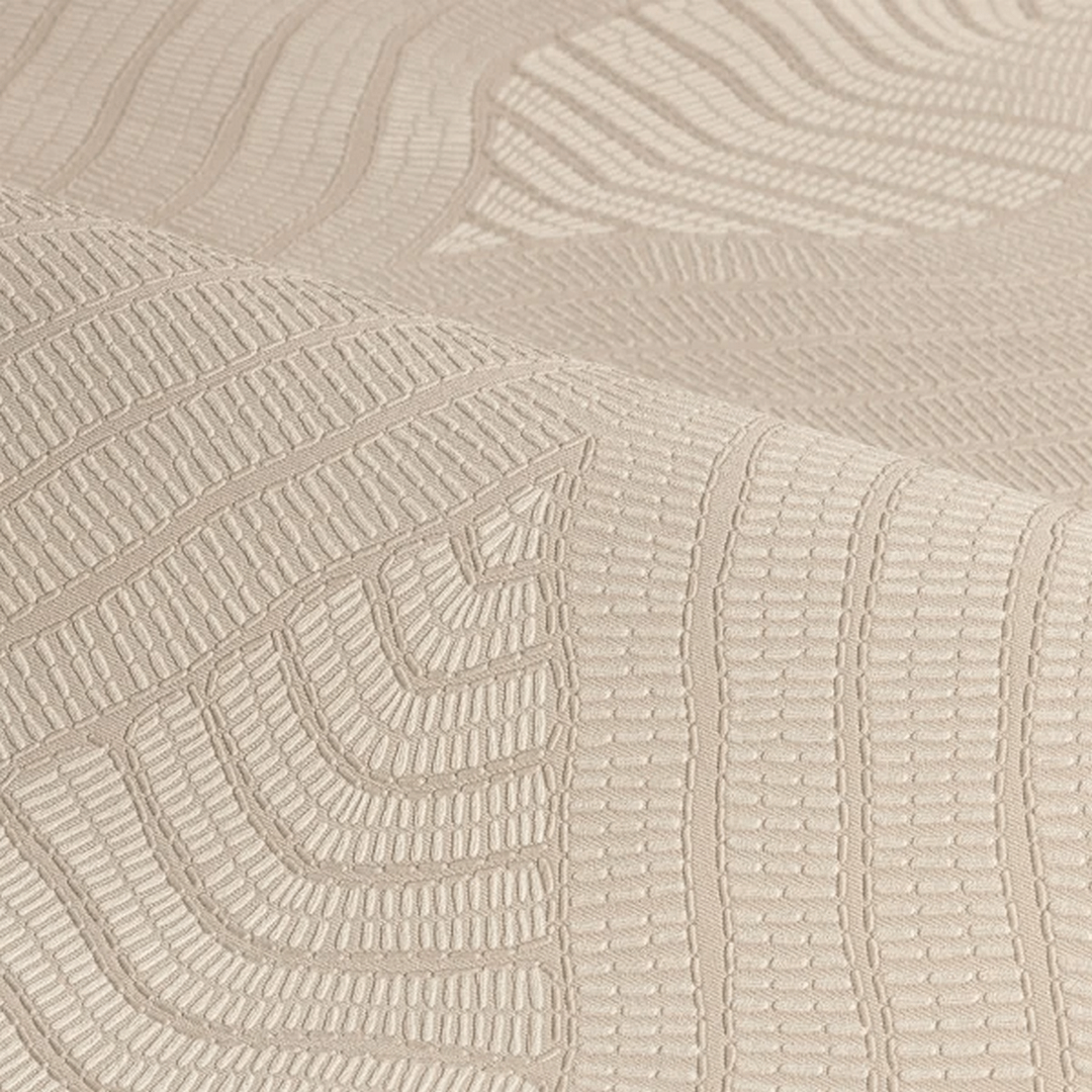 Tapeta falujący haft Casamance 76993058 Brodelia Broderies - 100 cm szer.