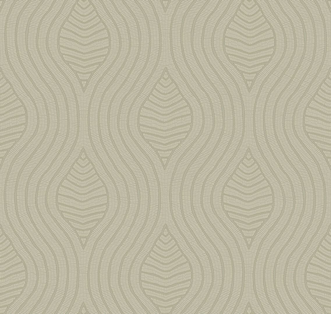 Tapeta falujący haft Casamance 76993160 Brodelia Broderies - 100 cm szer.
