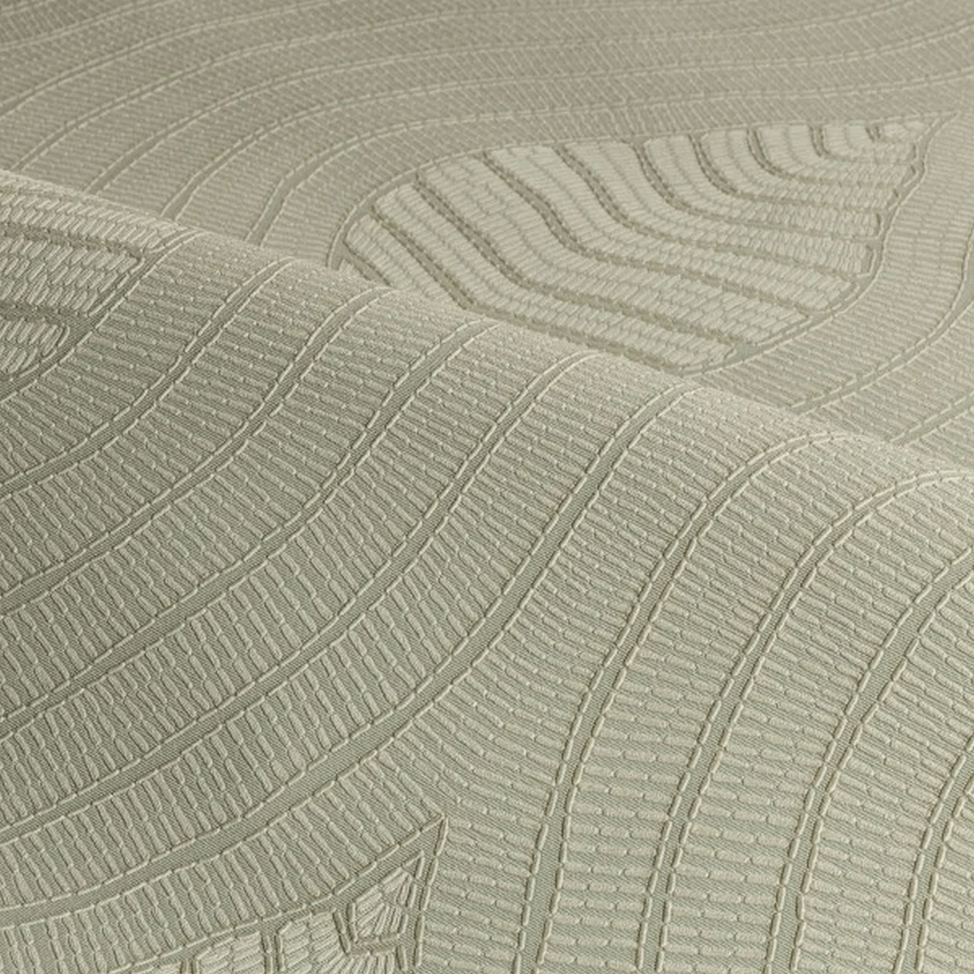 Tapeta falujący haft Casamance 76993160 Brodelia Broderies - 100 cm szer.