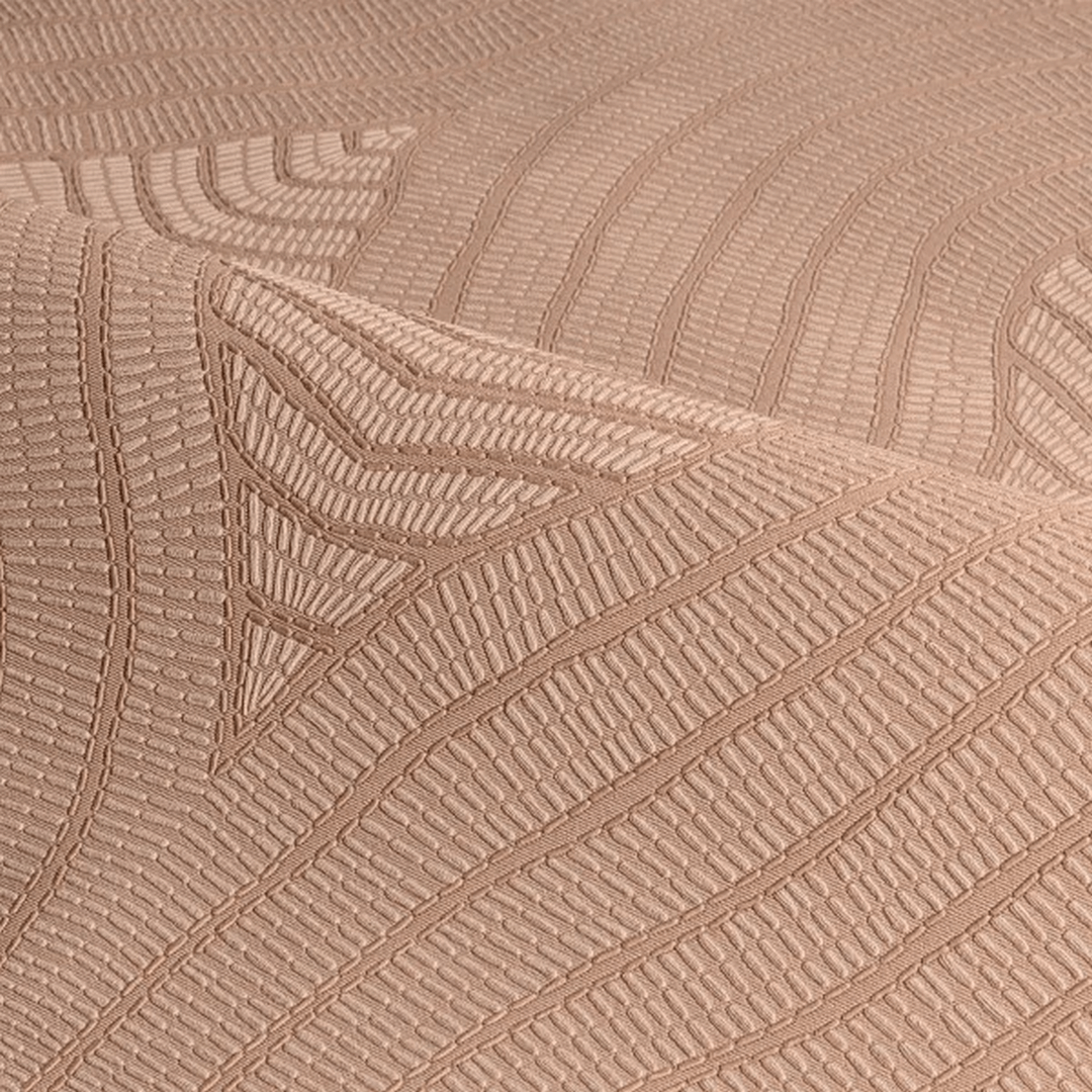 Tapeta falujący haft Casamance 76993262 Brodelia Broderies - 100 cm szer.