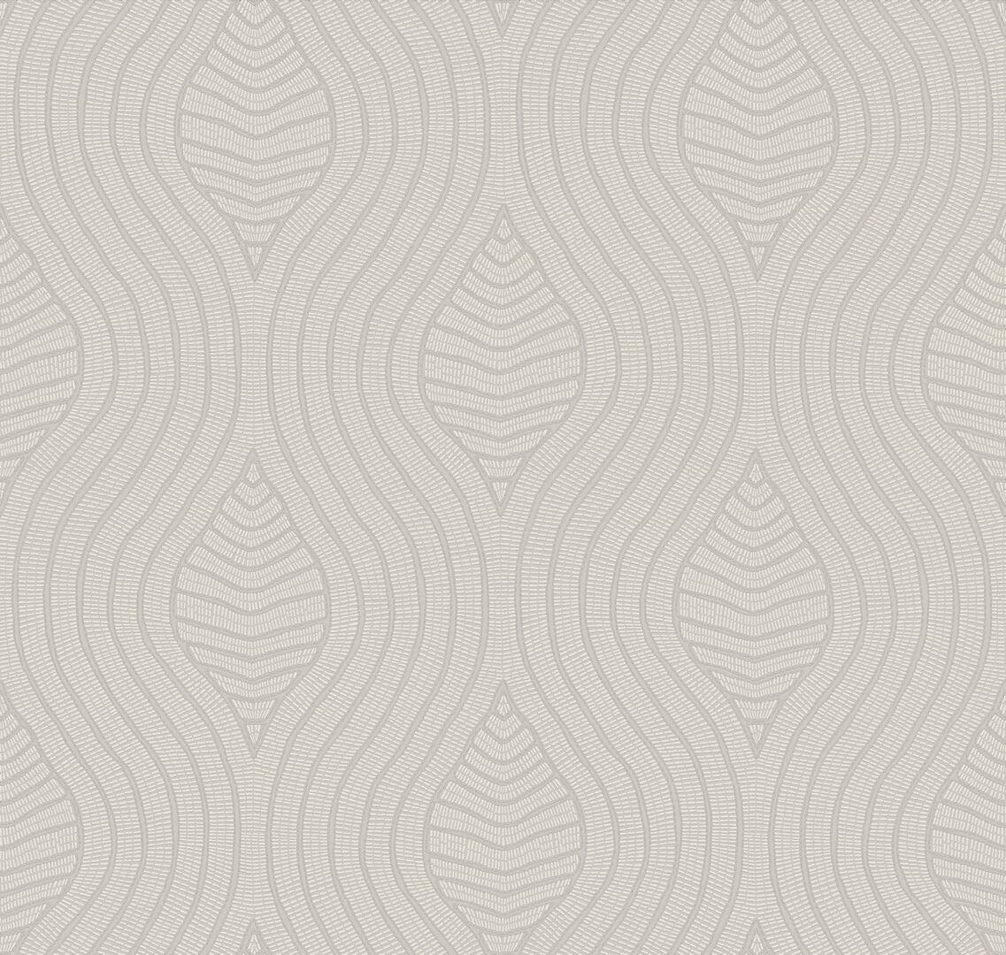 Tapeta falujący haft Casamance 76993466 Brodelia Broderies - 100 cm szer.