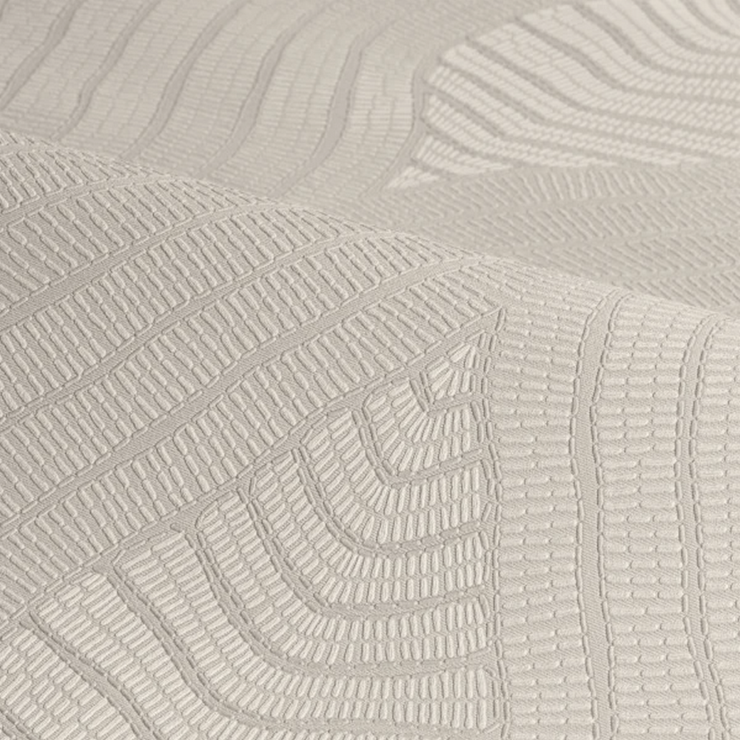 Tapeta falujący haft Casamance 76993466 Brodelia Broderies - 100 cm szer.